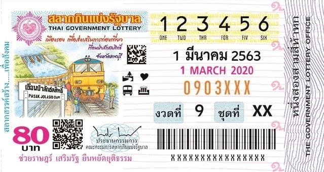 ตัวอย่างสลากกินแบ่งรัฐบาล
